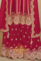 Ruby Royale Premium Chinon Heavy Embroidered Suit Set
