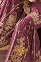 Wine Premium Chinon Designer Suit Set