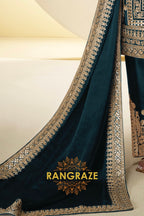 Emerald Premium Chinon Designer Suit Set