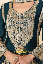 Emerald Premium Chinon Designer Suit Set
