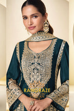 Emerald Premium Chinon Designer Suit Set