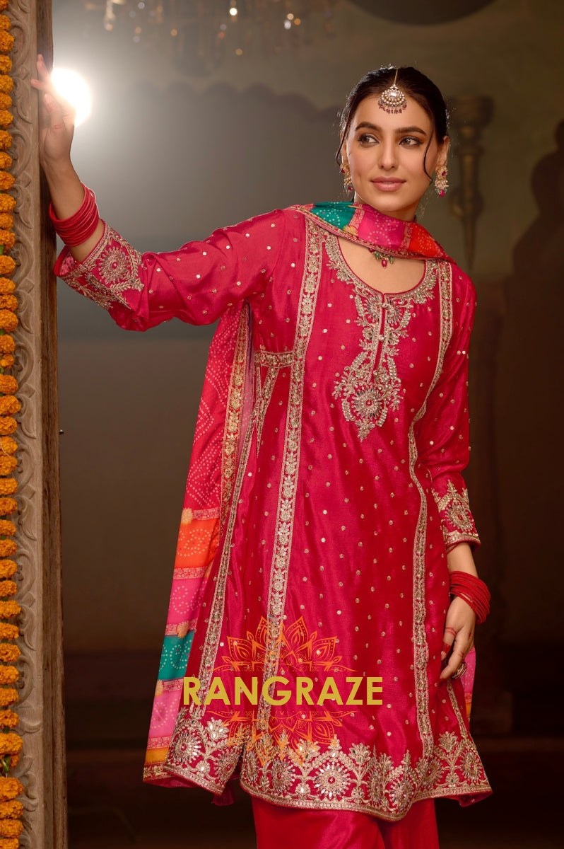 Gulabi Gota Grace Embroidered Suit Set