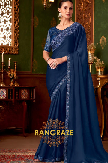 Midnight Elegance Designer Saree