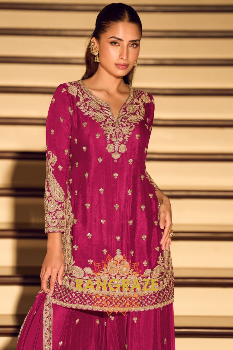Rani Premium Chinnon Silk Suit Set