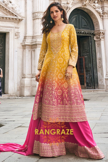 Sunshine Rani Premium Silk Anarkali Suit Set