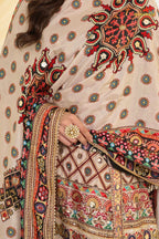 Gulnaar Heritage Crepe Silk Suit Set