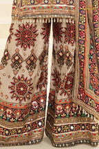Gulnaar Heritage Crepe Silk Suit Set