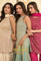 Mint Luxe Premium Georgette Sharara Set