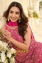 Rani Pink Premium Georgette Suit Set