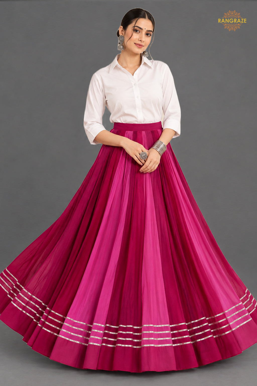 Gul-e-Bahaar Flare Skirt