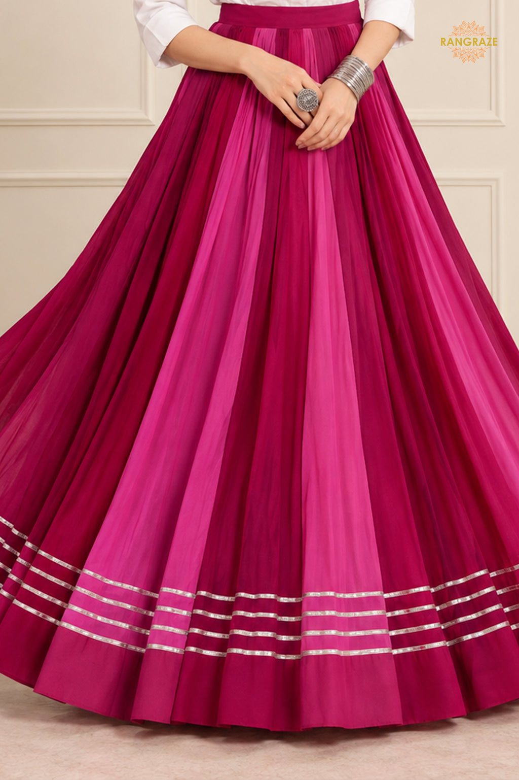 Gul-e-Bahaar Flare Skirt