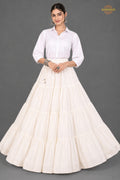 Ivory Ruffle Royale Skirt