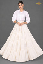 Ivory Ruffle Royale Skirt