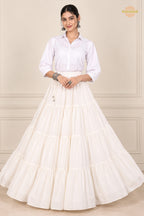 Ivory Ruffle Royale Skirt