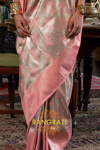 Blush Empress Kanjivaram Saree