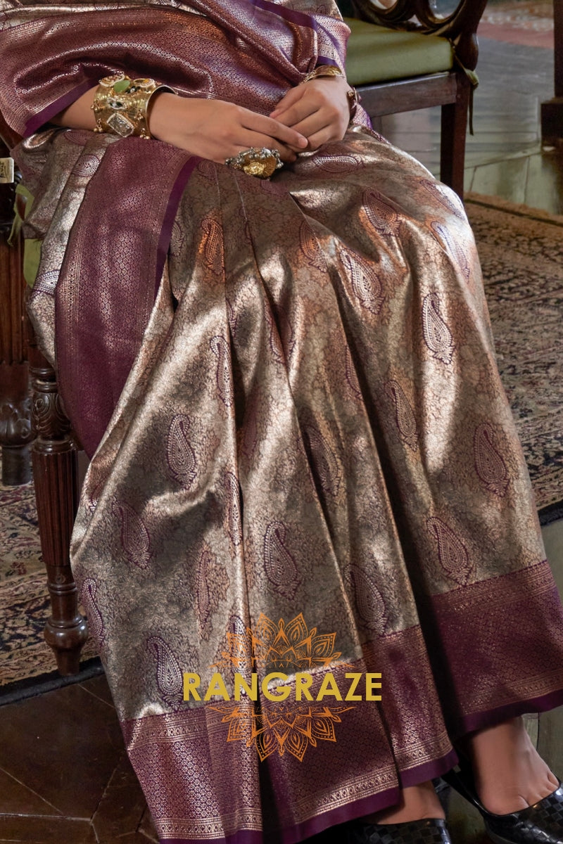 Regal Radiance Handwoven Kanjivaram Silk Saree