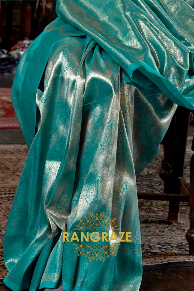 Emerald Empress Kanjivaram Saree
