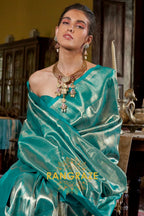 Emerald Empress Kanjivaram Saree