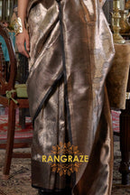 Majestic Mocha Kanjivaram Saree