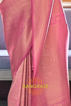 Pink Enchantment Woven Kanjivaram Silk Saree