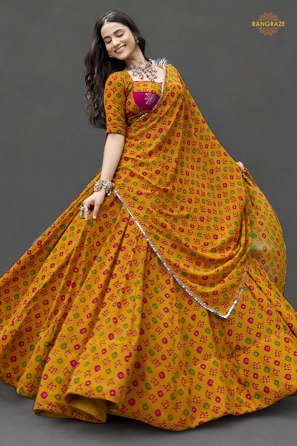 Kesariya Bahaar Flare Lehenga
