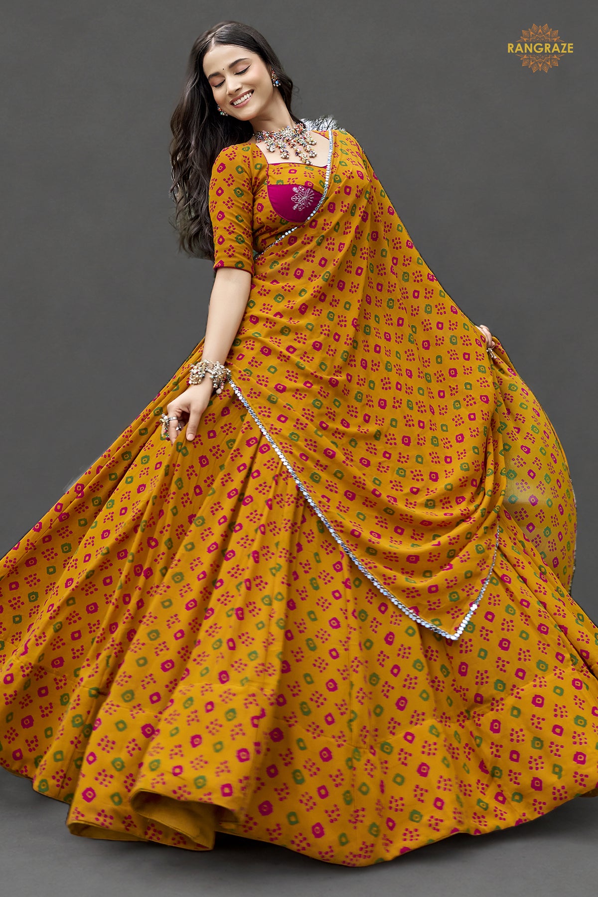 Kesariya Bahaar Flare Lehenga