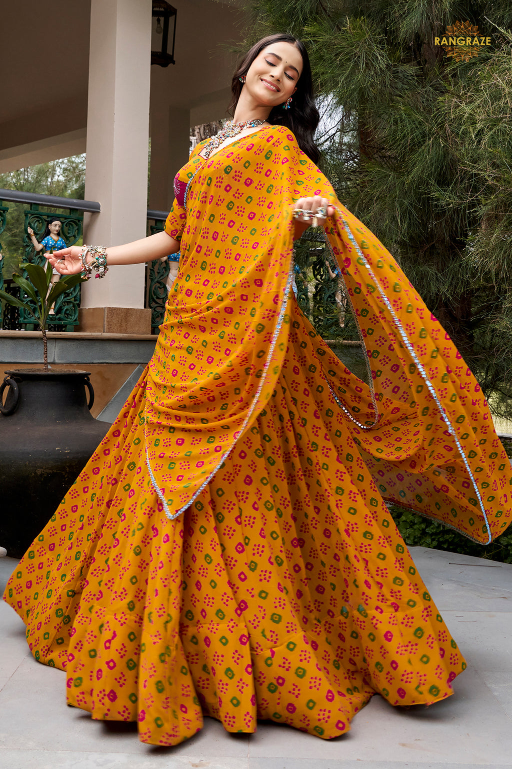Kesariya Bahaar Flare Lehenga