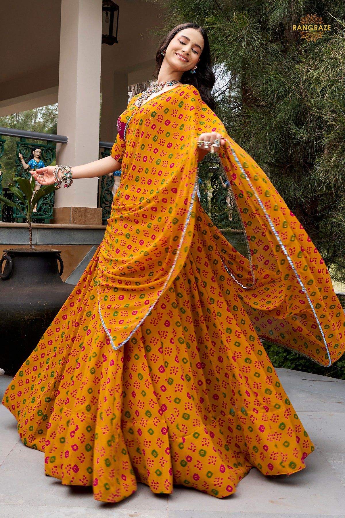 Kesariya Bahaar Flare Lehenga