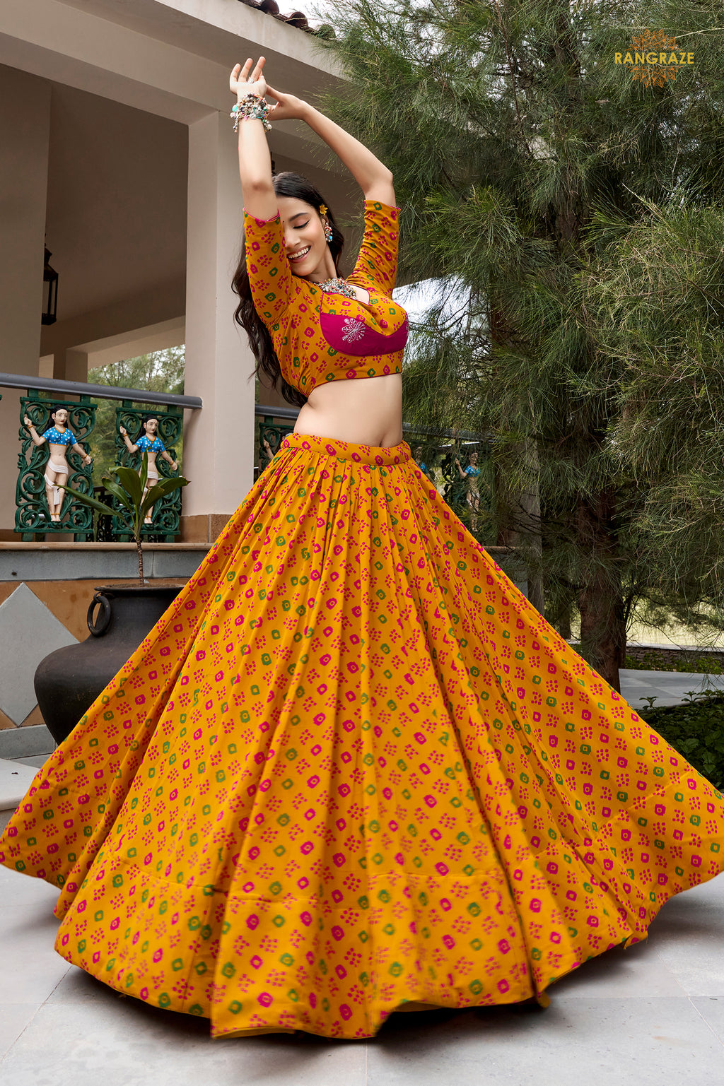 Kesariya Bahaar Flare Lehenga