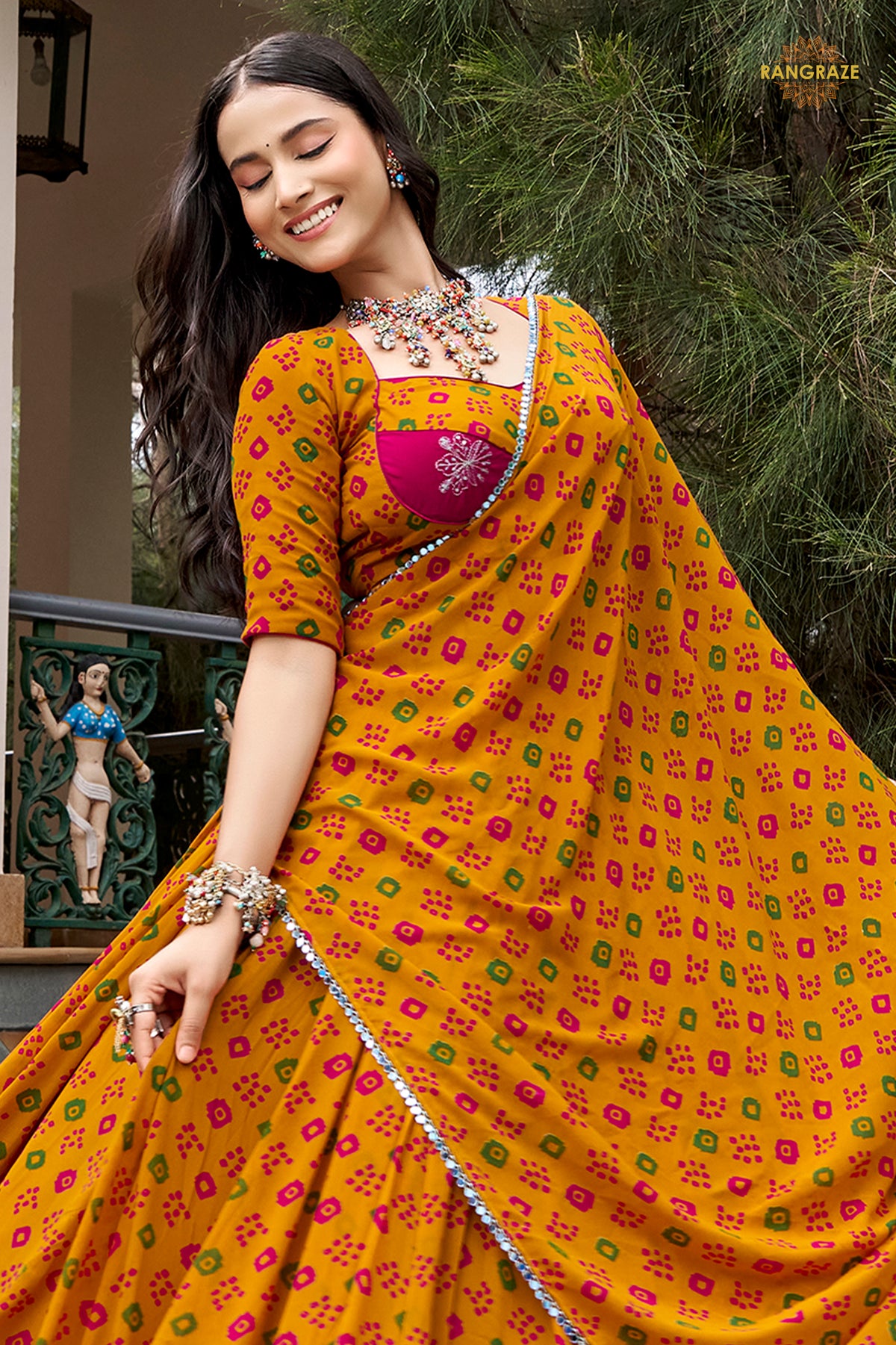 Kesariya Bahaar Flare Lehenga
