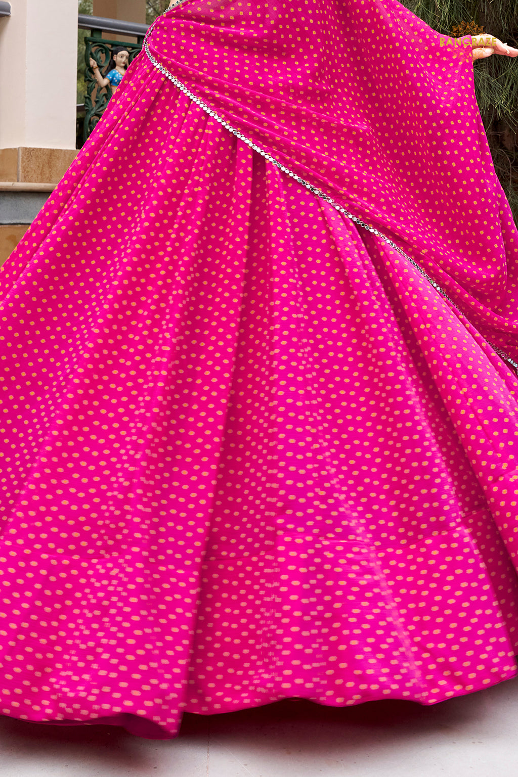 Magenta Mehfil Flare Lehenga