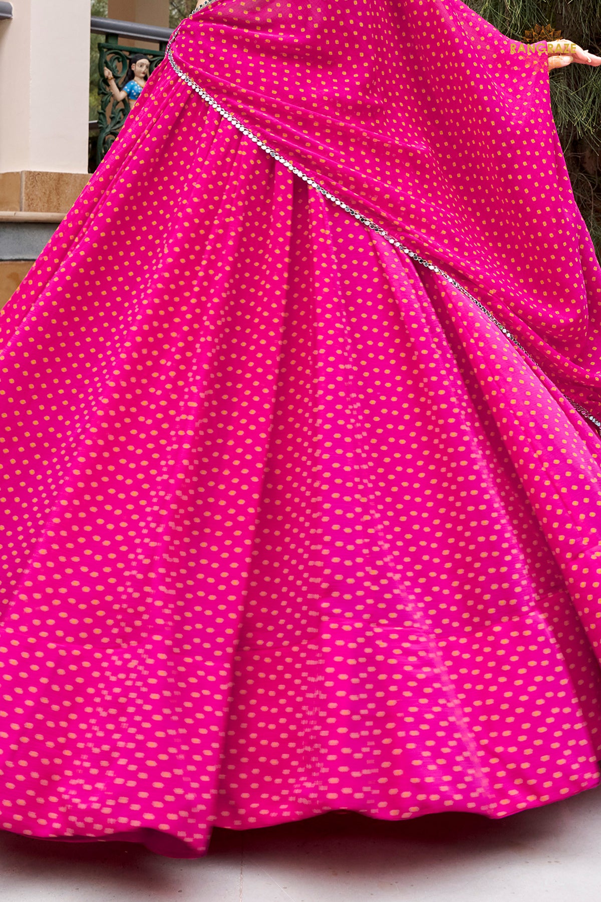 Magenta Mehfil Flare Lehenga
