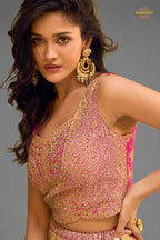 Multicolor Stitched Chinon Palazzo Set with Dupatta