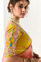 Sunset Symphony Organza Tissue Saree
