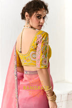 Sunset Symphony Organza Tissue Saree
