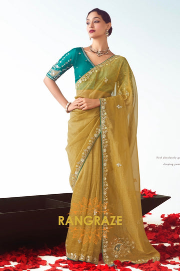 Golden Grace Designer Saree