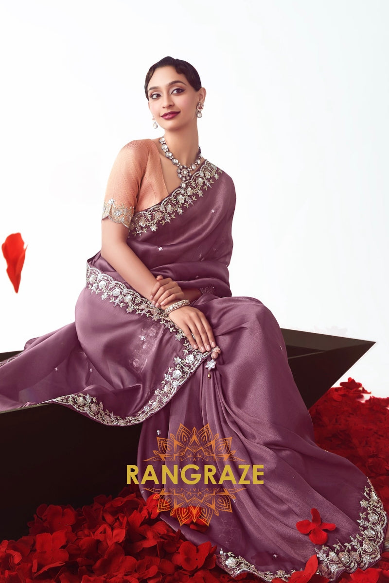 Royal Plum Elegance Saree