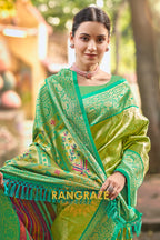Dark Green Kanjivaram Silk Saree with Paithani Pallu