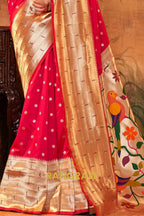 Rosette Glow Woven Paithani Saree