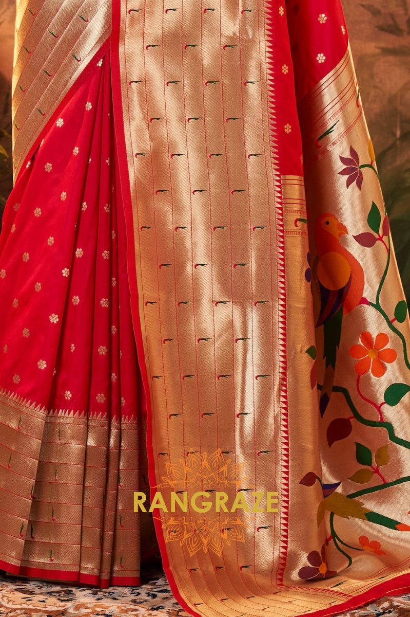 Royal Blossom Woven Paithani Saree