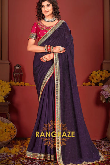 Majestic Midnight Elegance Saree