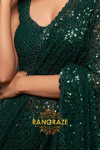 rangraze-emerald-glow-premium-georgette-designer-sequin-saree