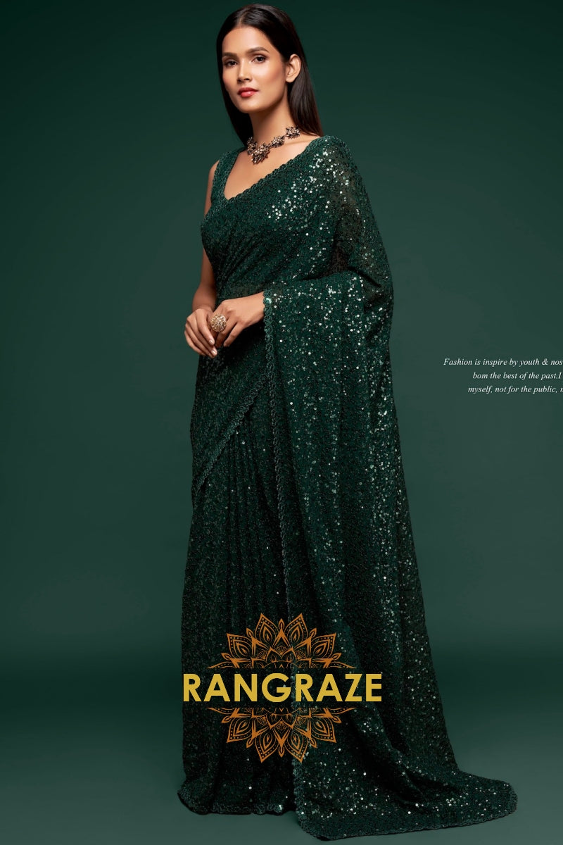 rangraze-emerald-glow-premium-georgette-designer-sequin-saree