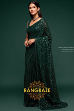 rangraze-emerald-glow-premium-georgette-designer-sequin-saree