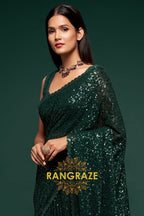 rangraze-emerald-glow-premium-georgette-designer-sequin-saree