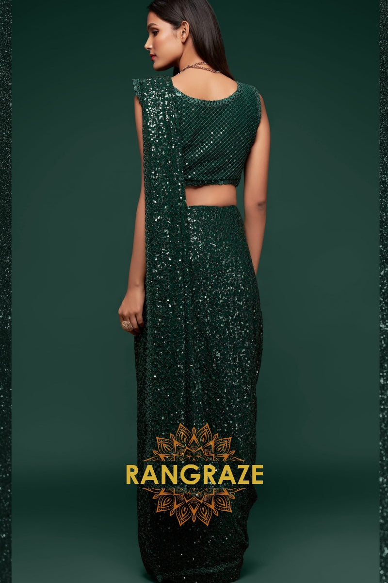 rangraze-emerald-glow-premium-georgette-designer-sequin-saree