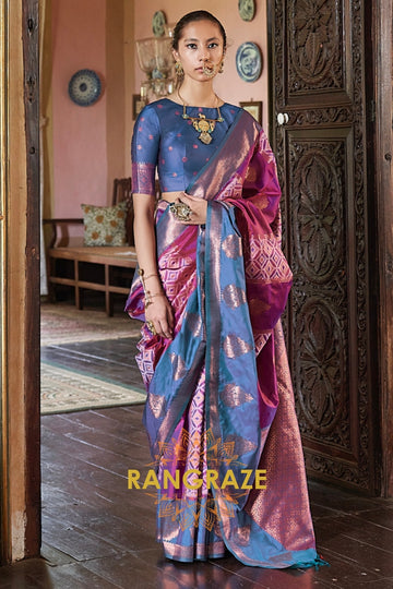 Royal Bloom Pochampally Silk Saree