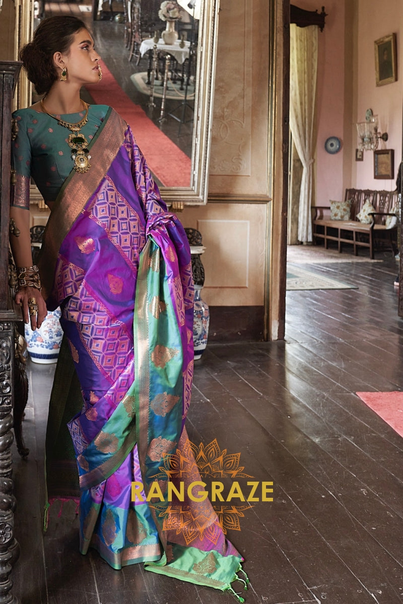 Mystic Bloom Pochampally Saree