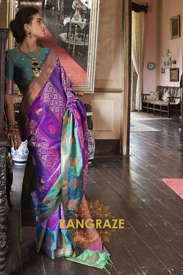 Mystic Bloom Pochampally Saree