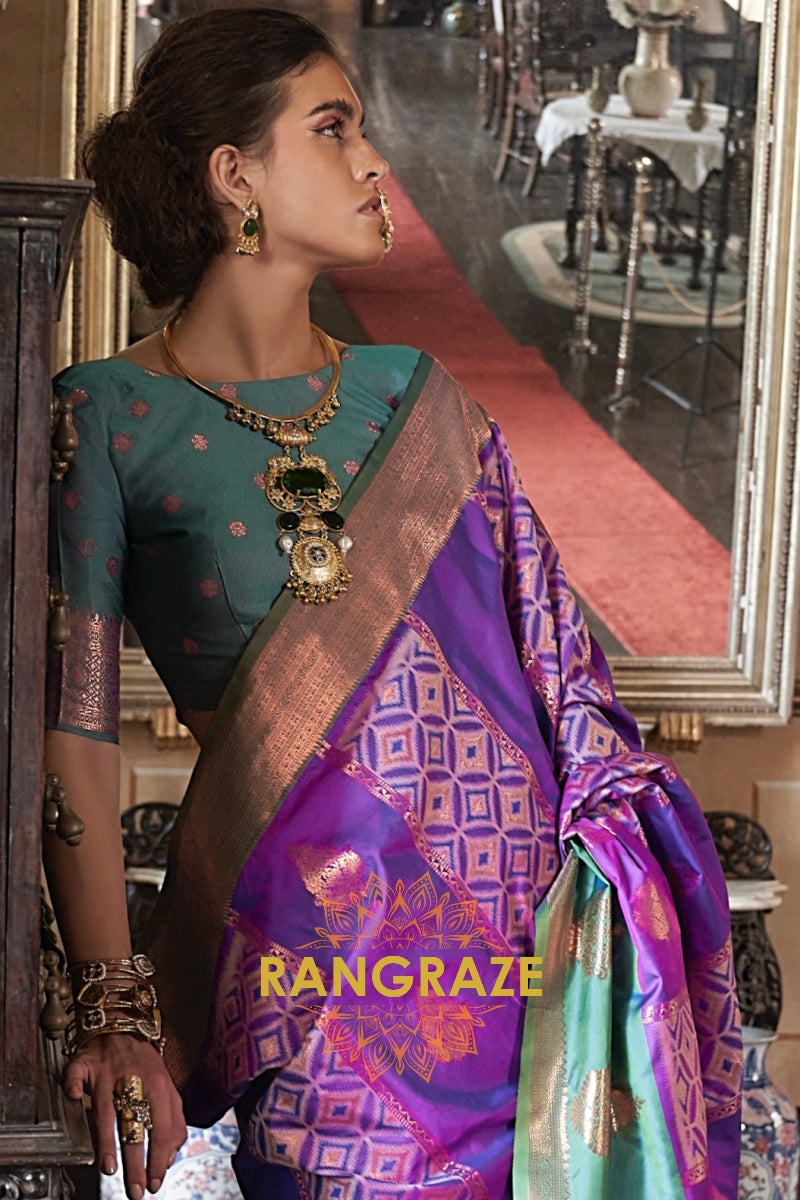 Mystic Bloom Pochampally Saree